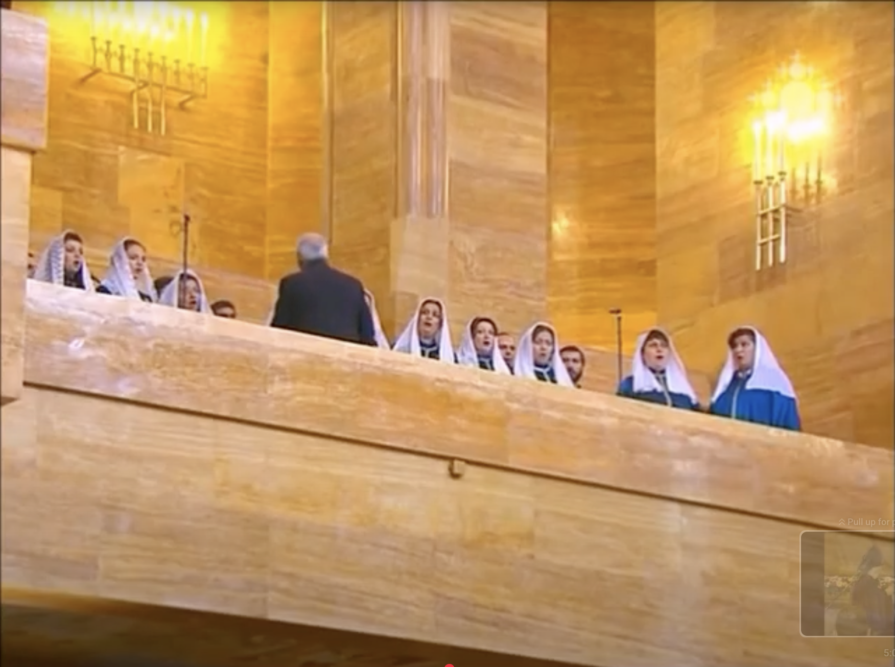 Joint chanting during the service