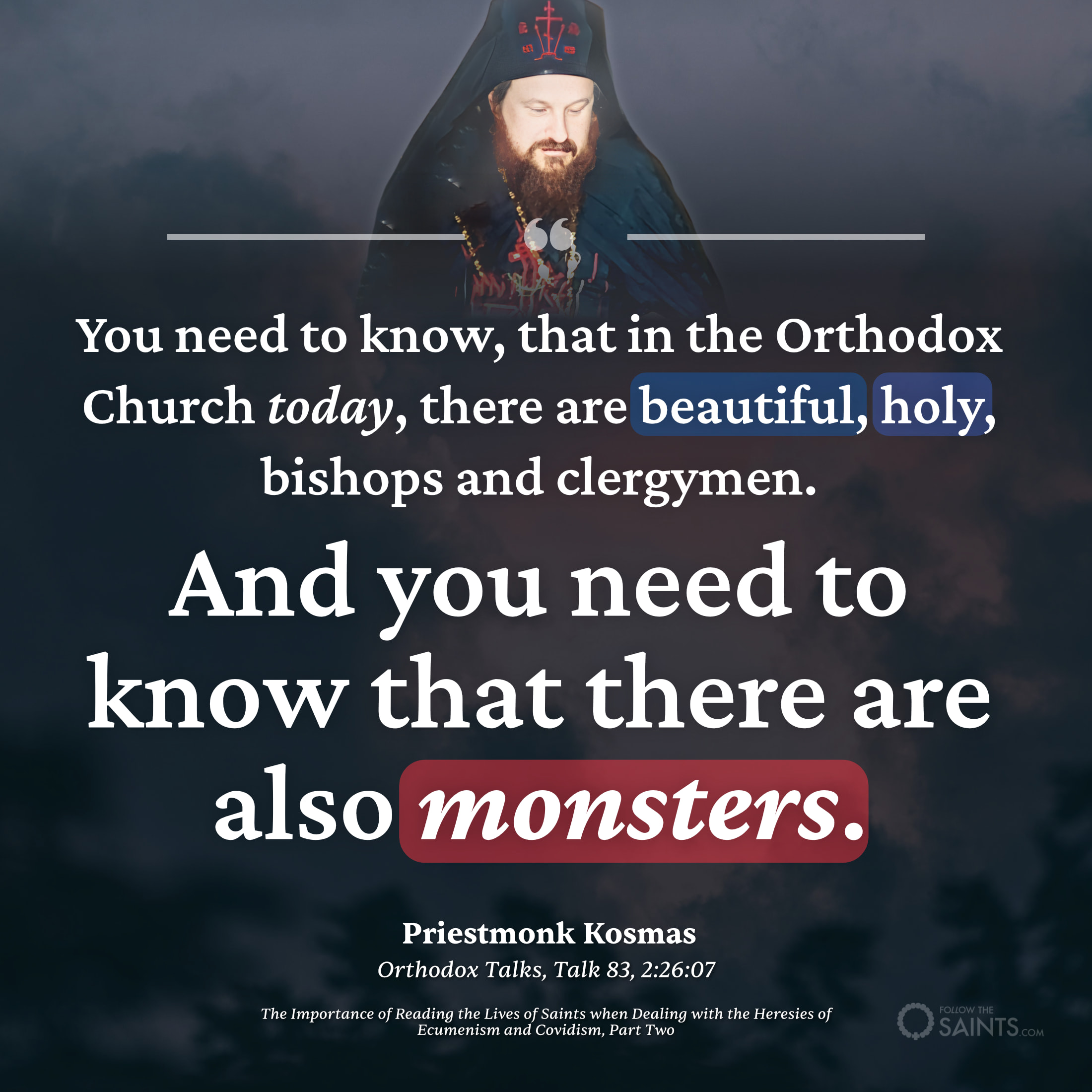 Monsters - Priestmonk Kosmas