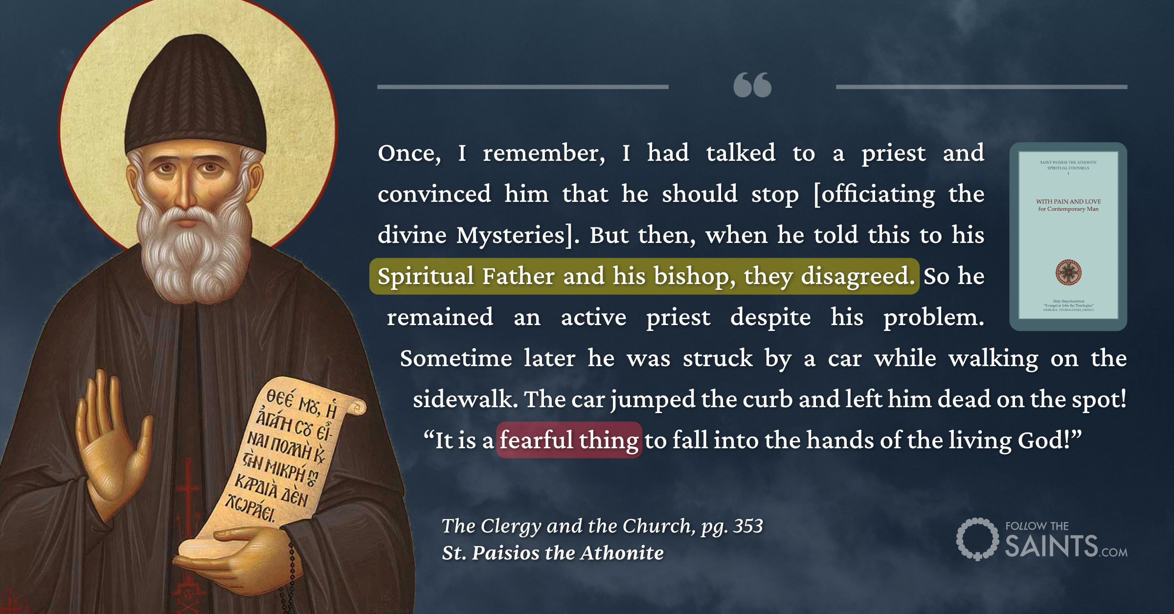 St. Paisios on Blind Obedience - St. Paisios the Athonite