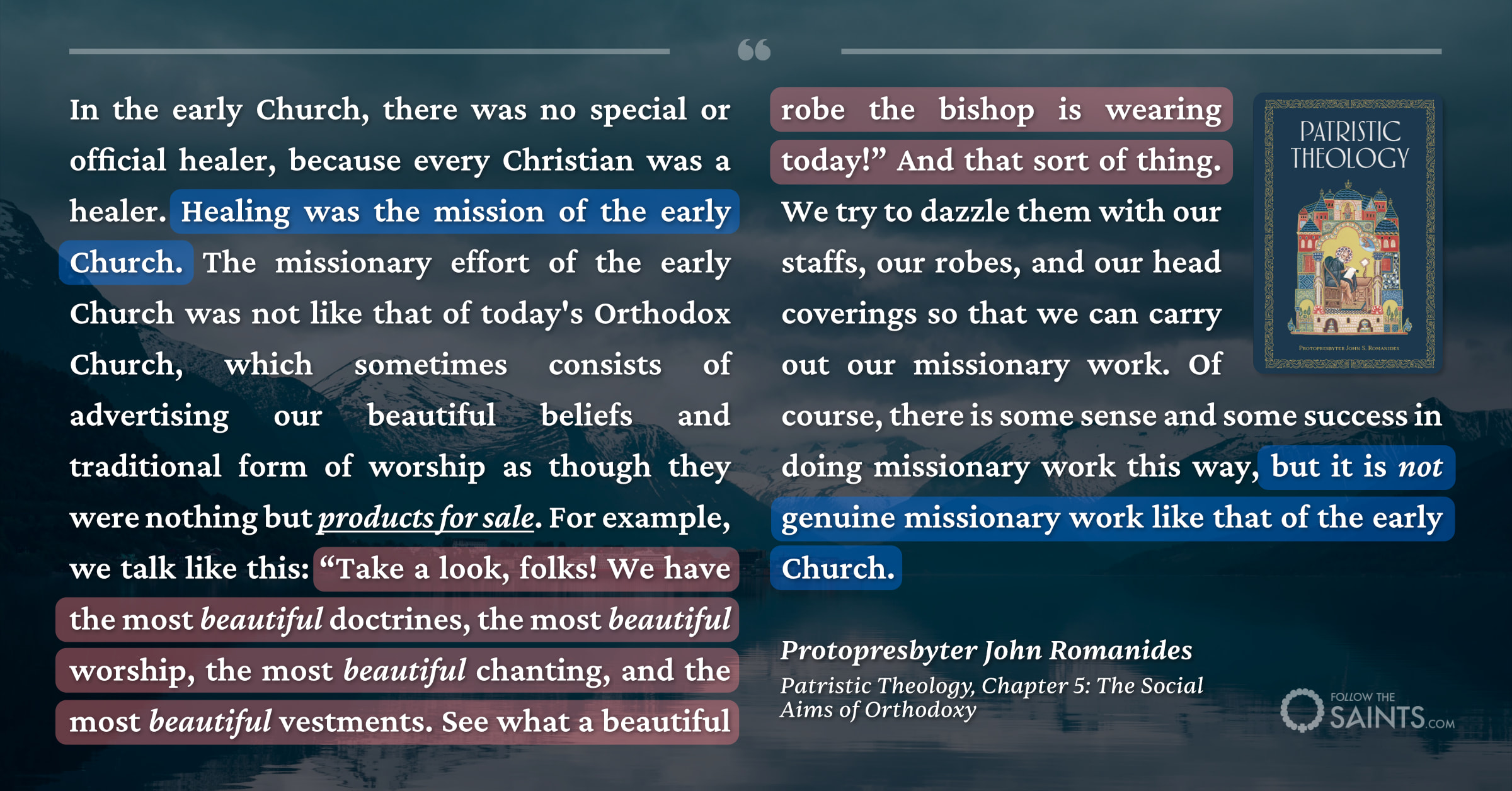 The early church healed - Protopresbyter John Romanides