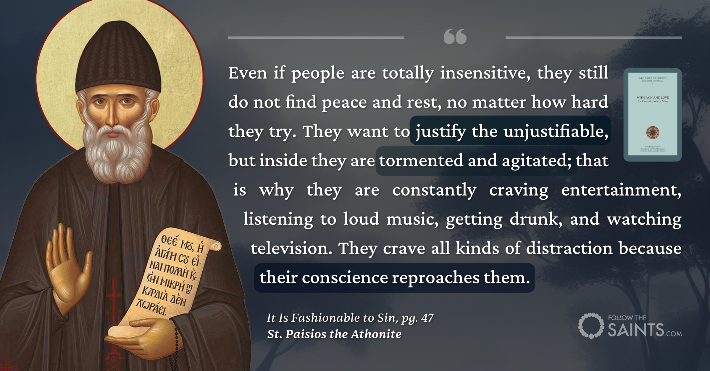 Their conscience reproaches them - St. Paisios the Athonite