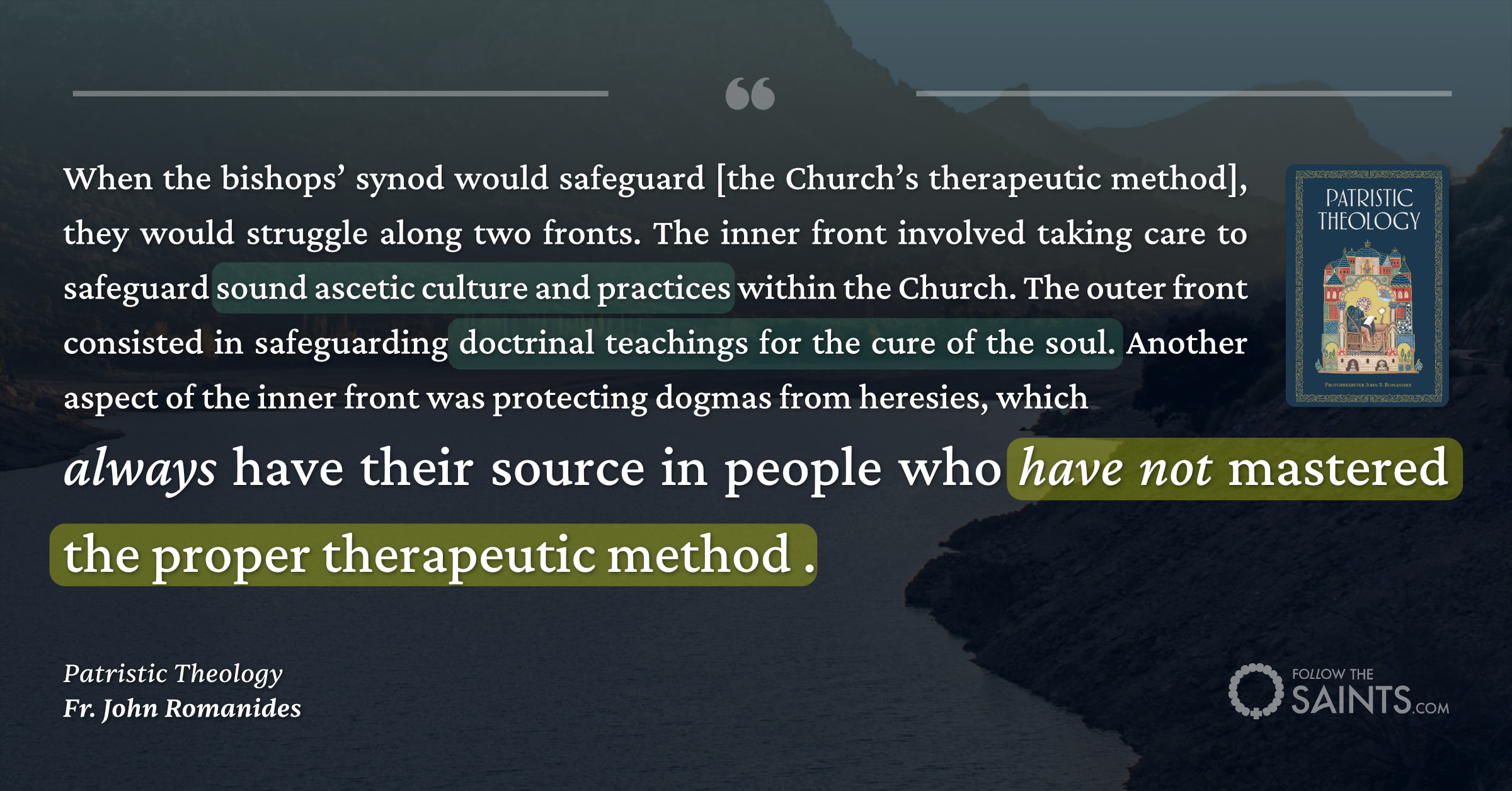 Heresies come from lack of noetic prayer - Fr. John Romanides