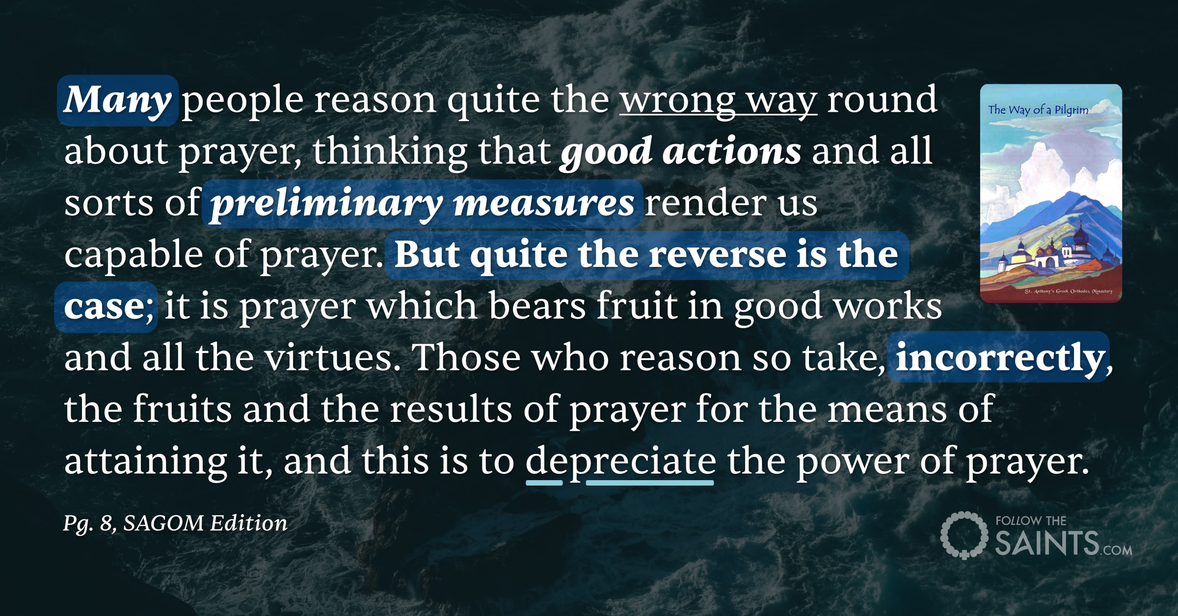 Prayer depreciated - The Way of a Pilgrim